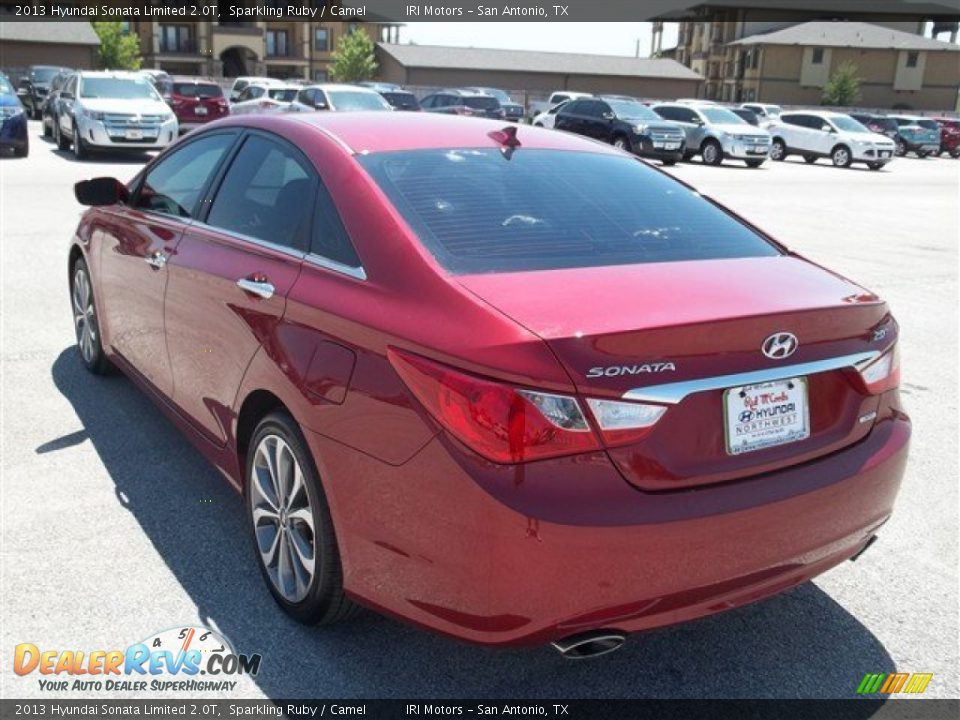 2013 Hyundai Sonata Limited 2.0T Sparkling Ruby / Camel Photo #6