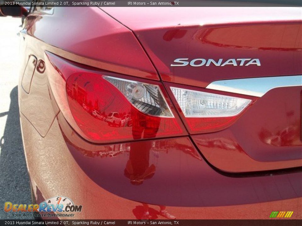 2013 Hyundai Sonata Limited 2.0T Sparkling Ruby / Camel Photo #7