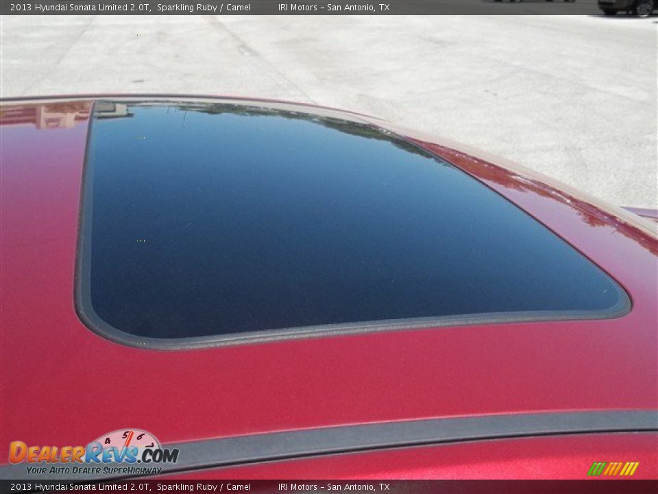 2013 Hyundai Sonata Limited 2.0T Sparkling Ruby / Camel Photo #11