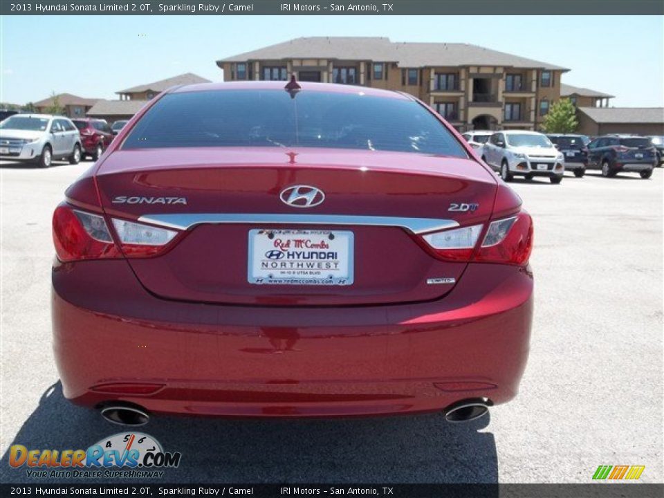 2013 Hyundai Sonata Limited 2.0T Sparkling Ruby / Camel Photo #12