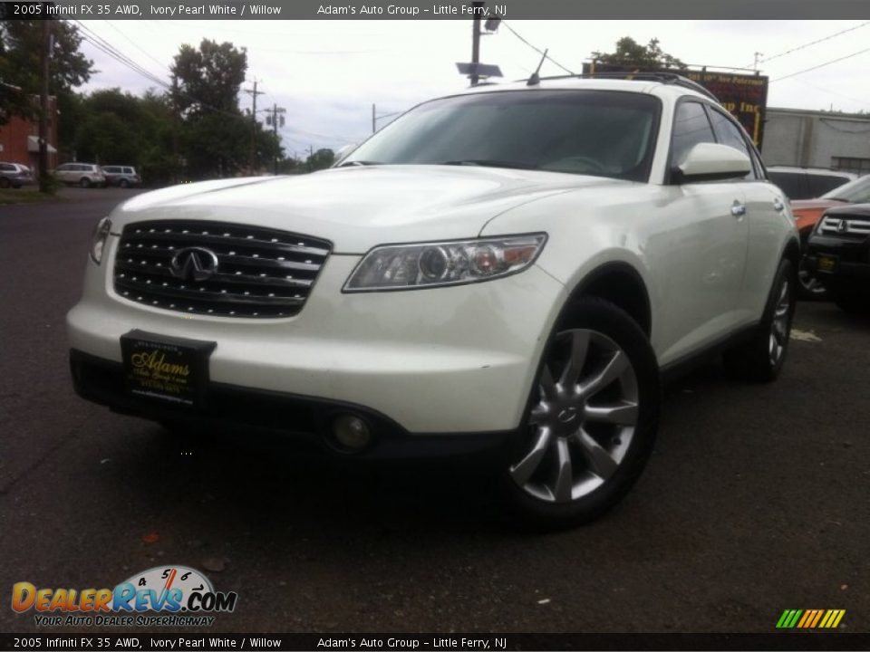2005 Infiniti FX 35 AWD Ivory Pearl White / Willow Photo #1
