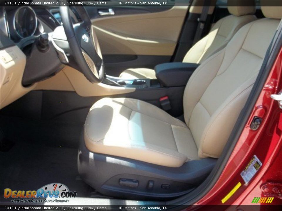 2013 Hyundai Sonata Limited 2.0T Sparkling Ruby / Camel Photo #13