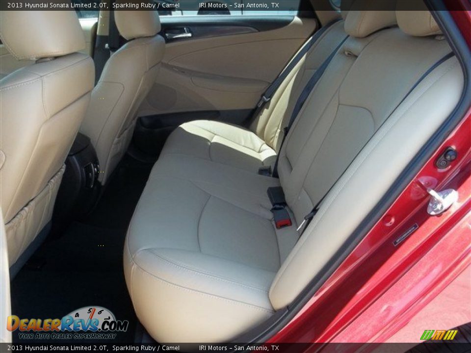 2013 Hyundai Sonata Limited 2.0T Sparkling Ruby / Camel Photo #17
