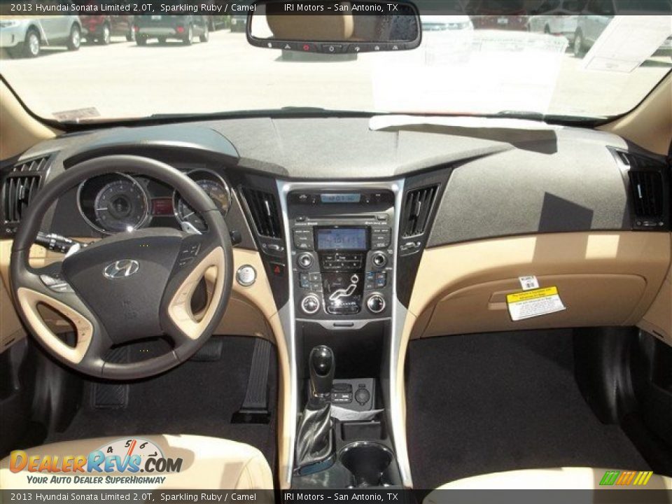 2013 Hyundai Sonata Limited 2.0T Sparkling Ruby / Camel Photo #20