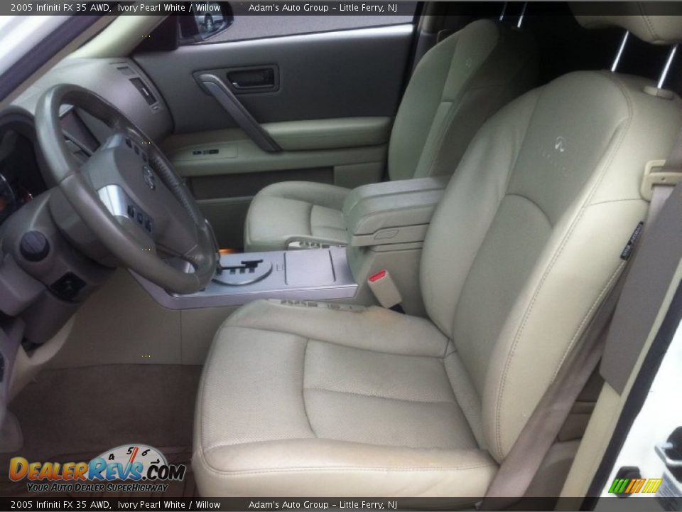 2005 Infiniti FX 35 AWD Ivory Pearl White / Willow Photo #9