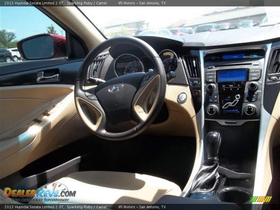 2013 Hyundai Sonata Limited 2.0T Sparkling Ruby / Camel Photo #22