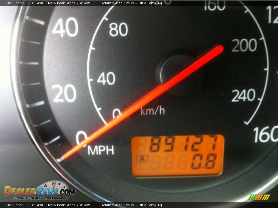 2005 Infiniti FX 35 AWD Ivory Pearl White / Willow Photo #12
