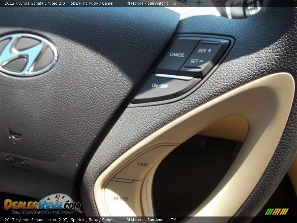 2013 Hyundai Sonata Limited 2.0T Sparkling Ruby / Camel Photo #27