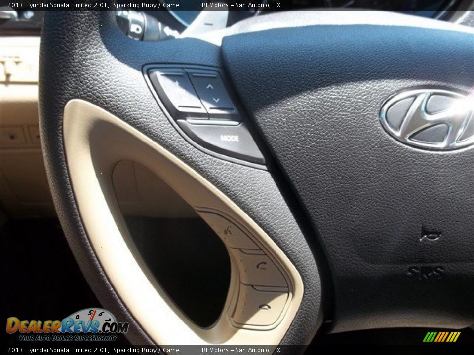 2013 Hyundai Sonata Limited 2.0T Sparkling Ruby / Camel Photo #28