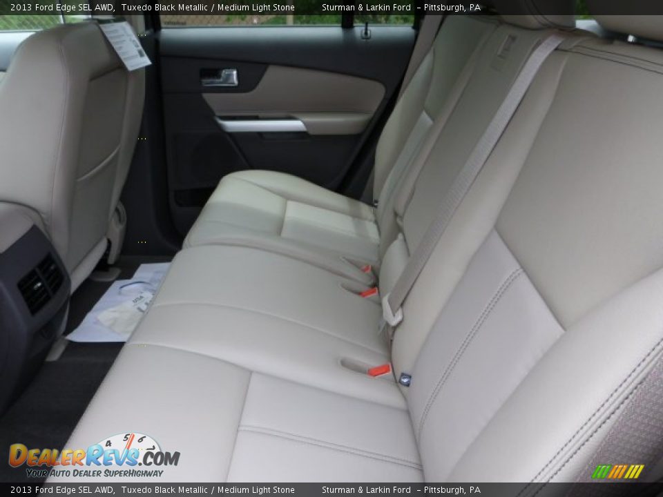 2013 Ford Edge SEL AWD Tuxedo Black Metallic / Medium Light Stone Photo #9