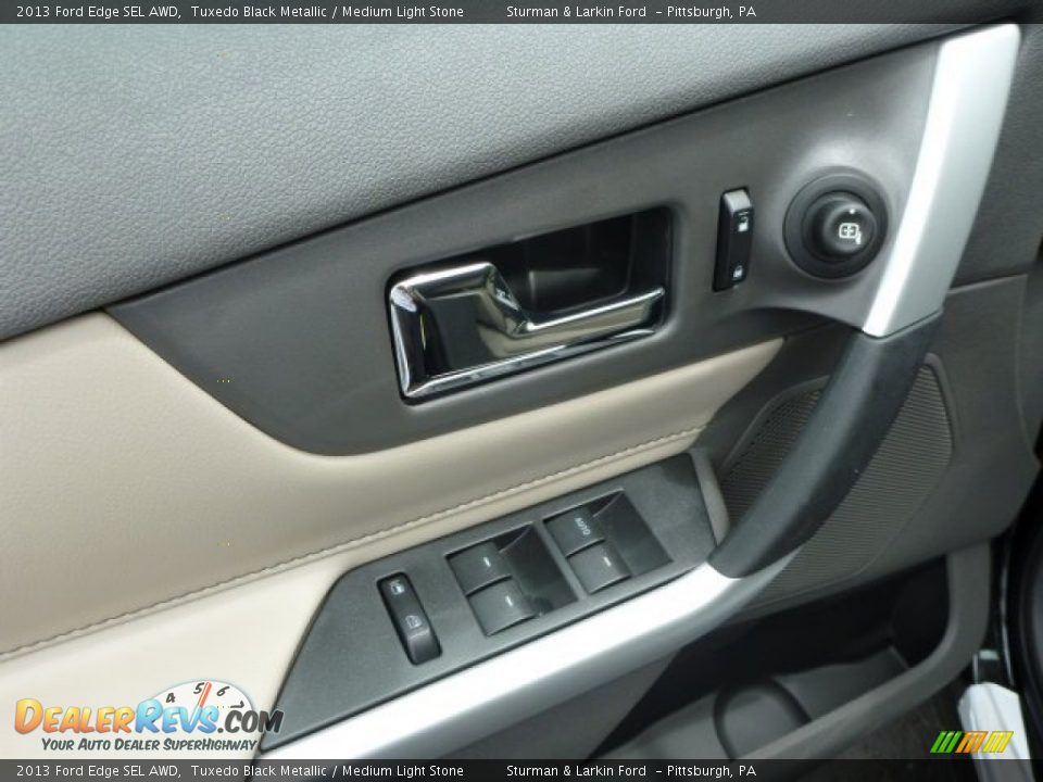 2013 Ford Edge SEL AWD Tuxedo Black Metallic / Medium Light Stone Photo #11