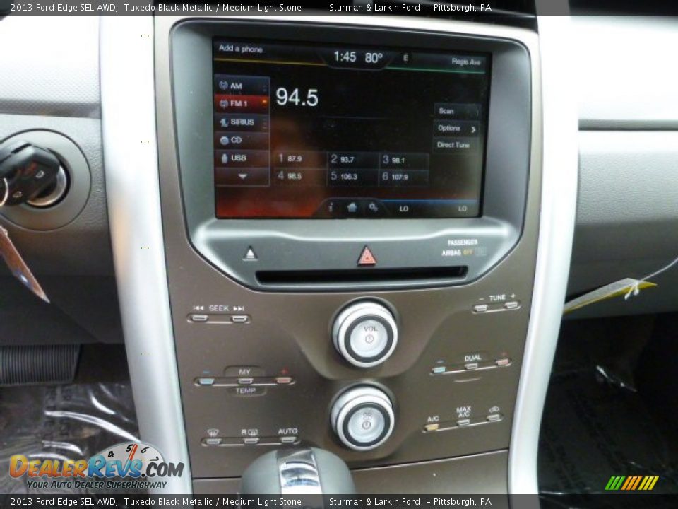 2013 Ford Edge SEL AWD Tuxedo Black Metallic / Medium Light Stone Photo #13