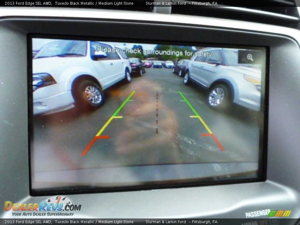 2013 Ford Edge SEL AWD Tuxedo Black Metallic / Medium Light Stone Photo #14