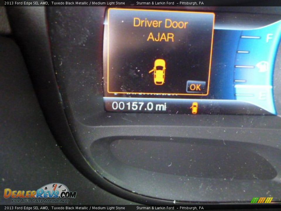 2013 Ford Edge SEL AWD Tuxedo Black Metallic / Medium Light Stone Photo #15