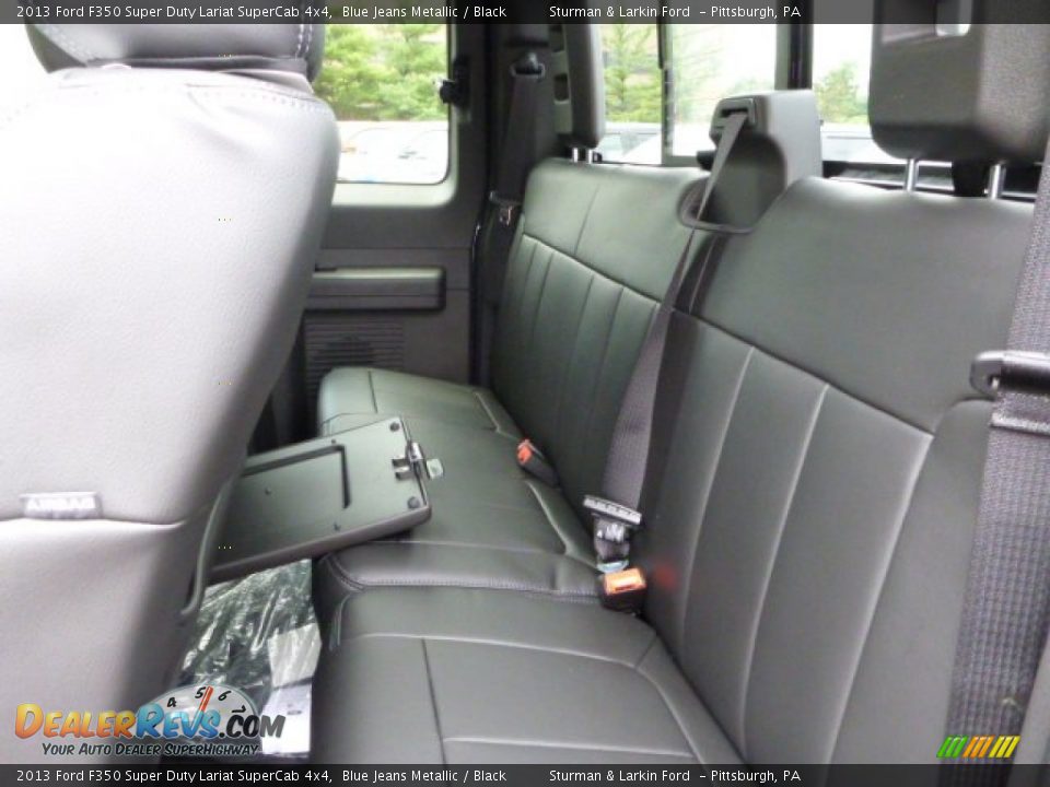 Rear Seat of 2013 Ford F350 Super Duty Lariat SuperCab 4x4 Photo #9
