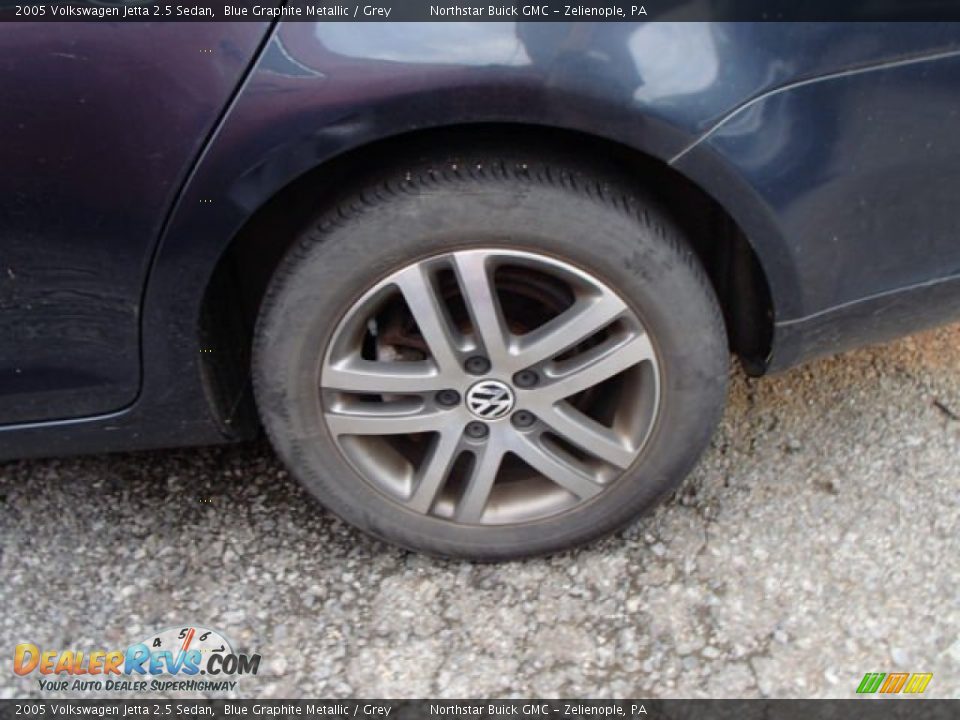 2005 Volkswagen Jetta 2.5 Sedan Blue Graphite Metallic / Grey Photo #7