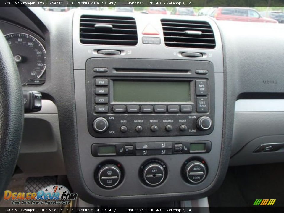2005 Volkswagen Jetta 2.5 Sedan Blue Graphite Metallic / Grey Photo #11