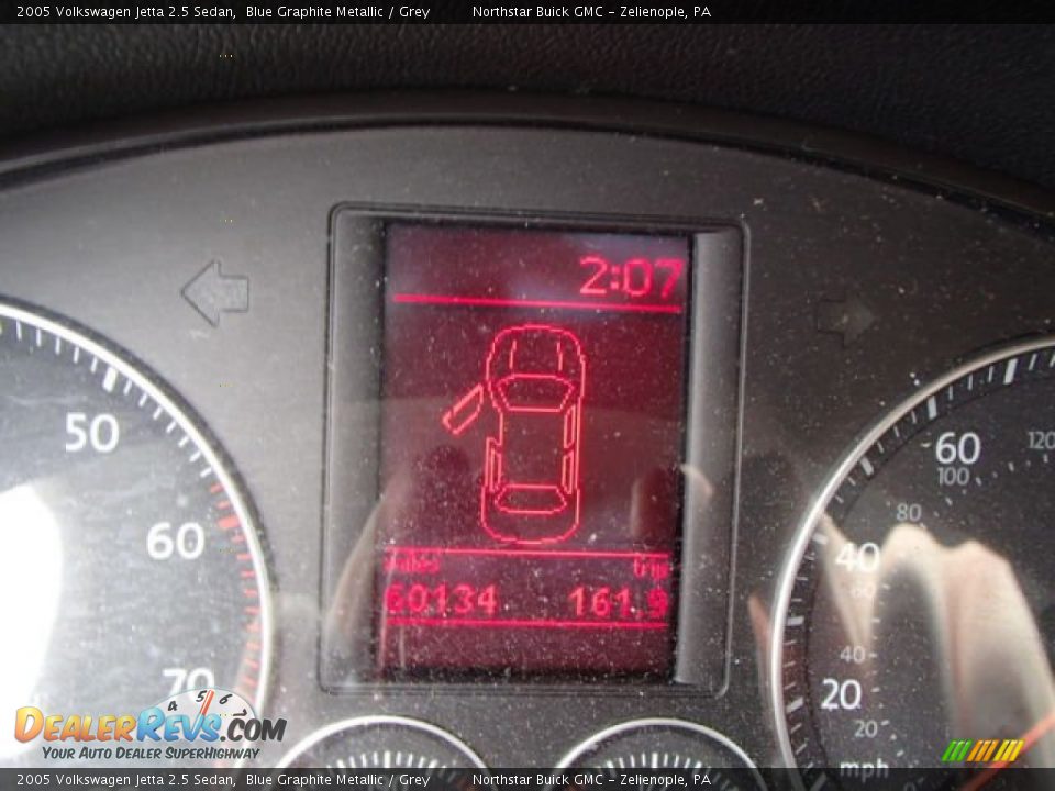 2005 Volkswagen Jetta 2.5 Sedan Blue Graphite Metallic / Grey Photo #14