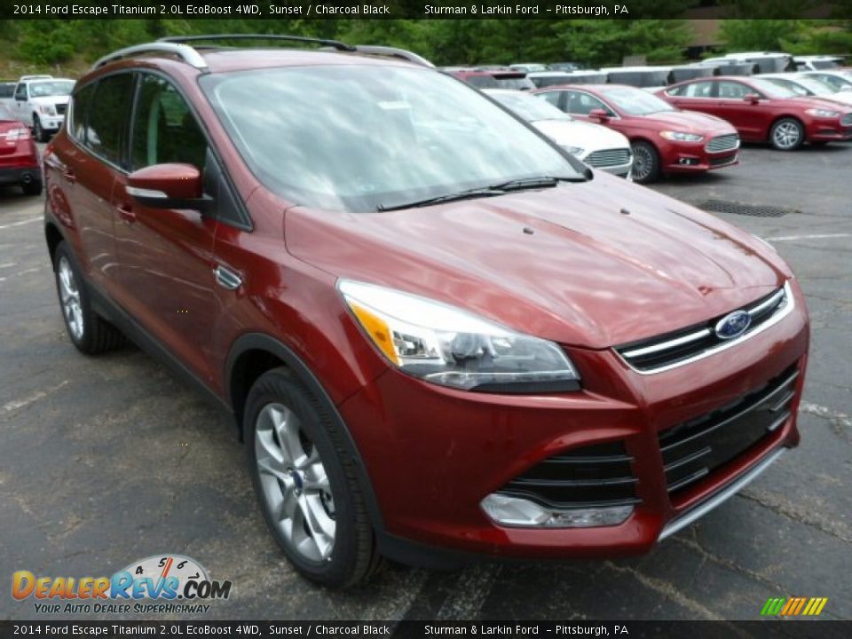 Front 3/4 View of 2014 Ford Escape Titanium 2.0L EcoBoost 4WD Photo #1
