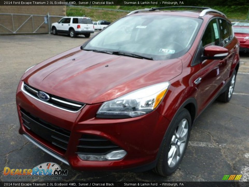 Front 3/4 View of 2014 Ford Escape Titanium 2.0L EcoBoost 4WD Photo #5