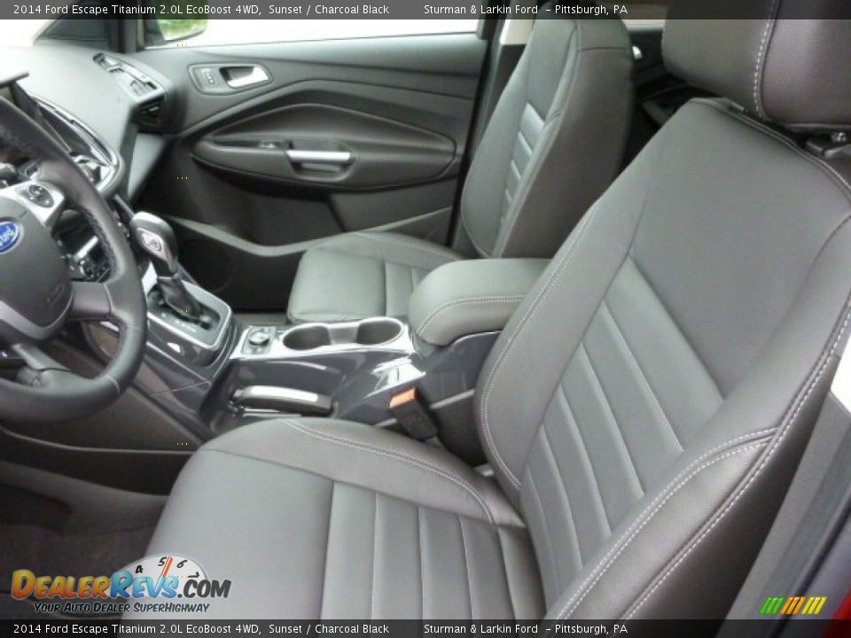 Front Seat of 2014 Ford Escape Titanium 2.0L EcoBoost 4WD Photo #8