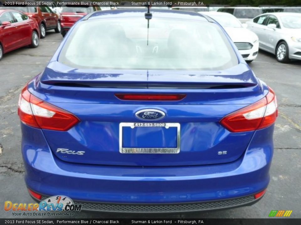 2013 Ford Focus SE Sedan Performance Blue / Charcoal Black Photo #3