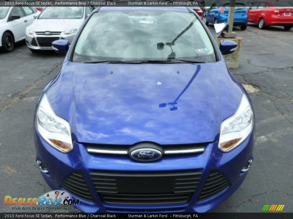 2013 Ford Focus SE Sedan Performance Blue / Charcoal Black Photo #6