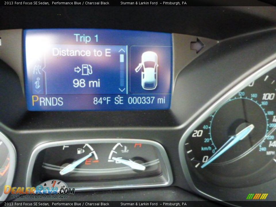 2013 Ford Focus SE Sedan Performance Blue / Charcoal Black Photo #12
