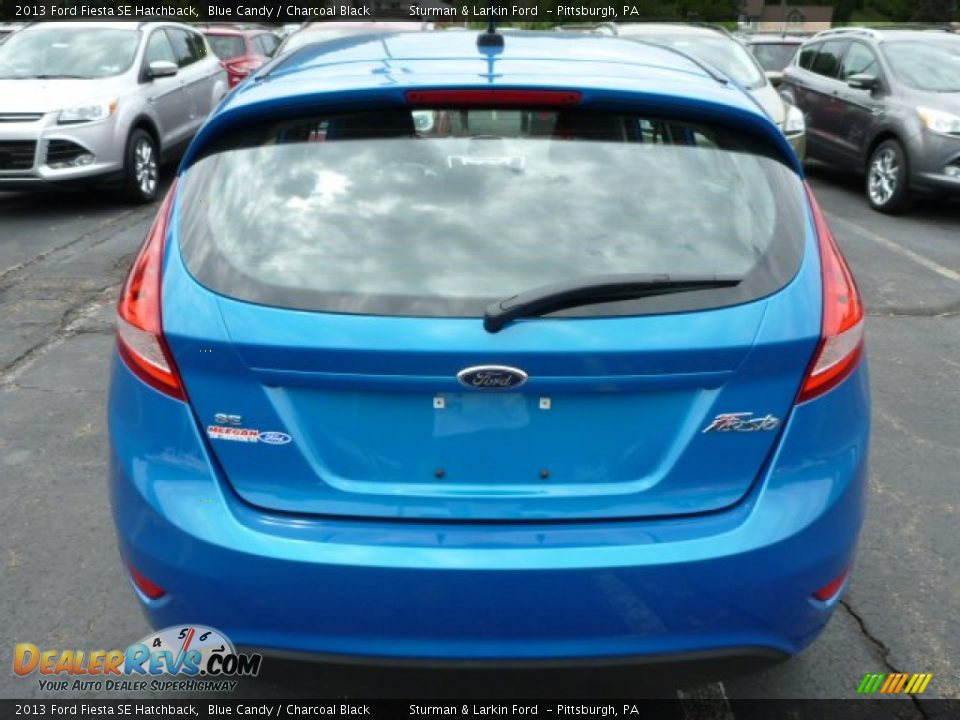 2013 Ford Fiesta SE Hatchback Blue Candy / Charcoal Black Photo #3