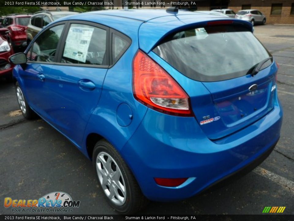 2013 Ford Fiesta SE Hatchback Blue Candy / Charcoal Black Photo #4