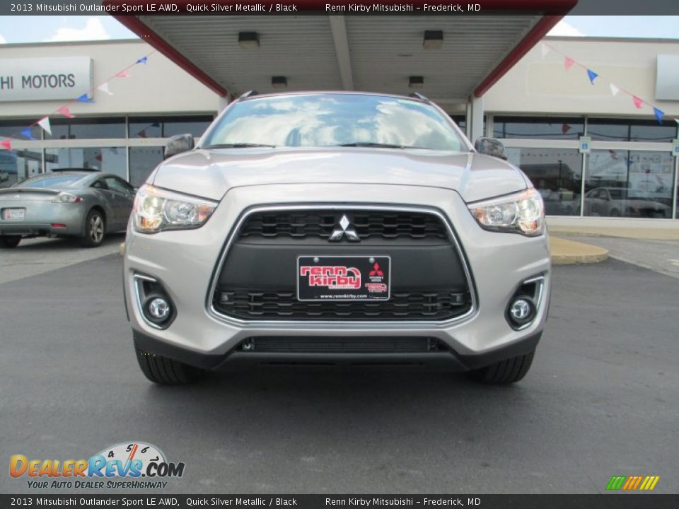 2013 Mitsubishi Outlander Sport LE AWD Quick Silver Metallic / Black Photo #2