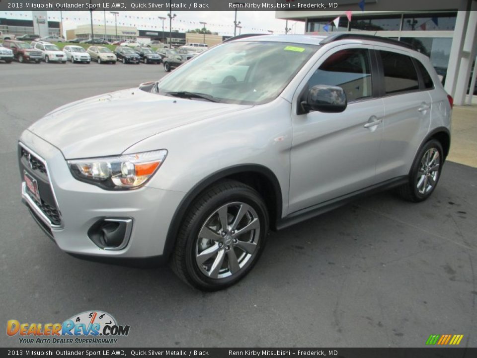 2013 Mitsubishi Outlander Sport LE AWD Quick Silver Metallic / Black Photo #3
