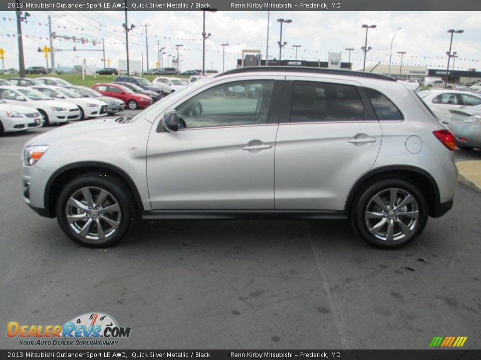 Quick Silver Metallic 2013 Mitsubishi Outlander Sport LE AWD Photo #4