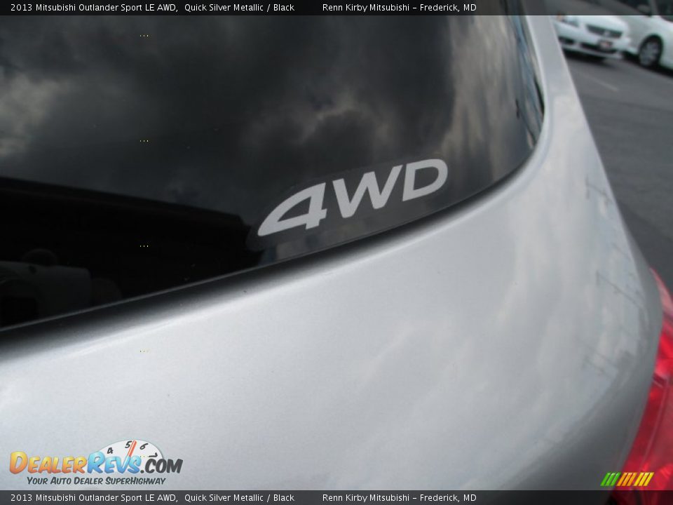 2013 Mitsubishi Outlander Sport LE AWD Quick Silver Metallic / Black Photo #9