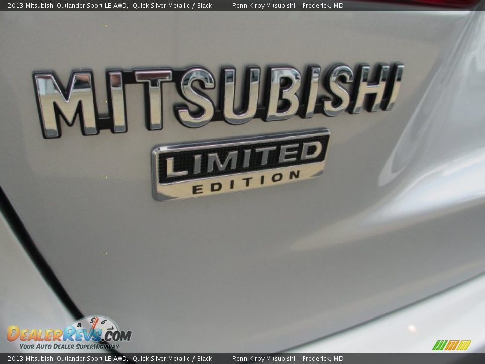 2013 Mitsubishi Outlander Sport LE AWD Quick Silver Metallic / Black Photo #10