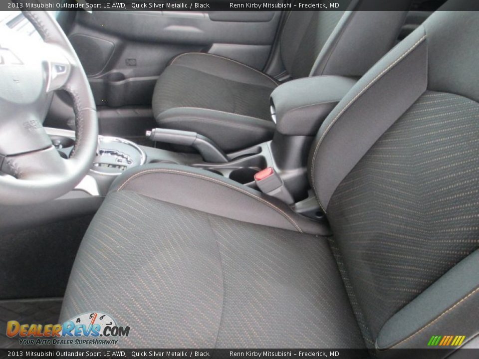 2013 Mitsubishi Outlander Sport LE AWD Quick Silver Metallic / Black Photo #15