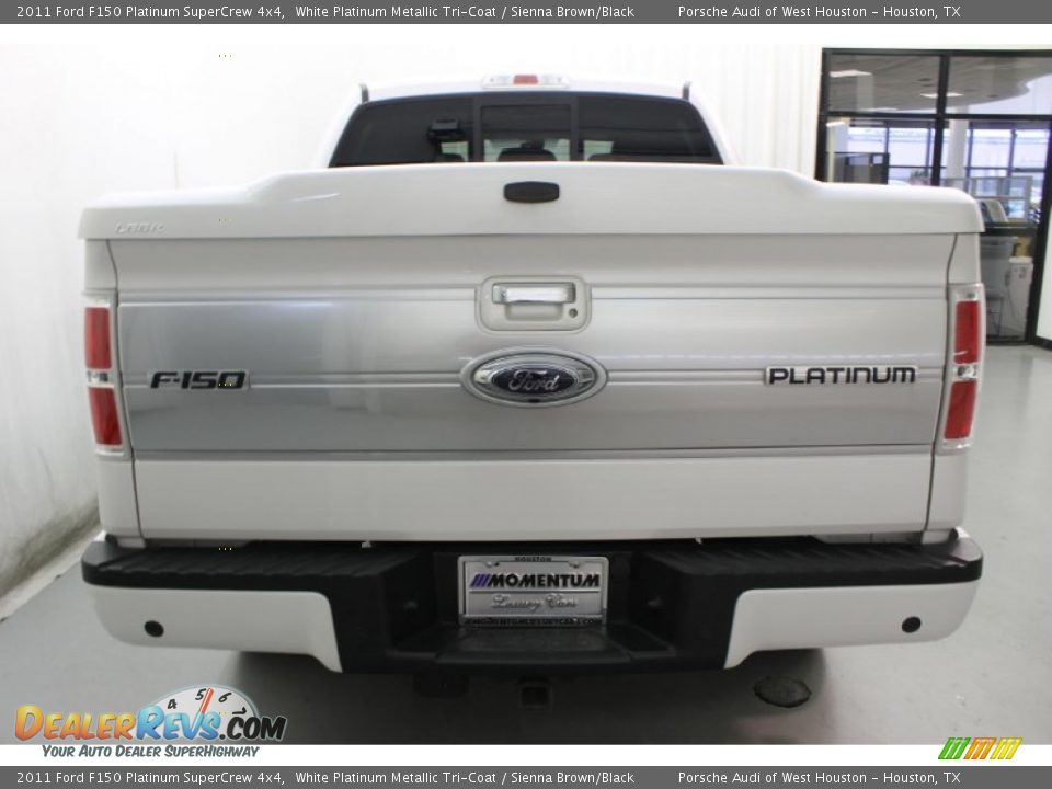 2011 Ford F150 Platinum SuperCrew 4x4 White Platinum Metallic Tri-Coat / Sienna Brown/Black Photo #8