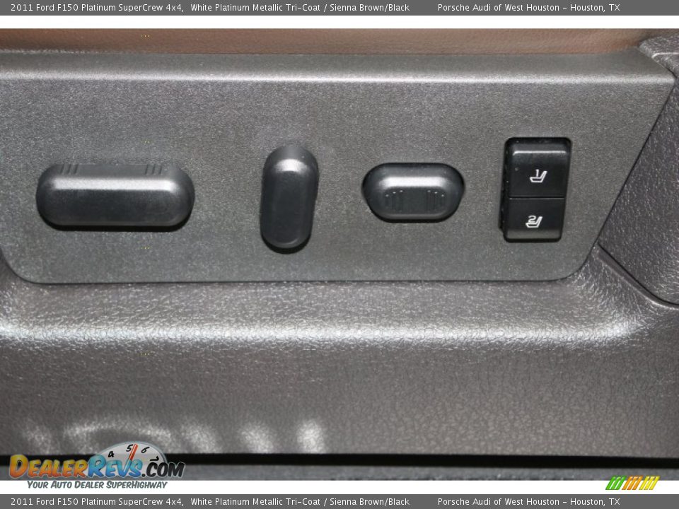 2011 Ford F150 Platinum SuperCrew 4x4 White Platinum Metallic Tri-Coat / Sienna Brown/Black Photo #19