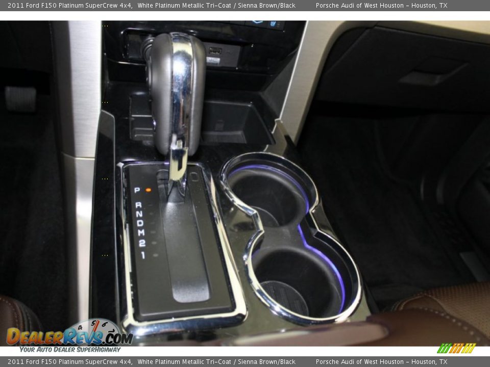 2011 Ford F150 Platinum SuperCrew 4x4 White Platinum Metallic Tri-Coat / Sienna Brown/Black Photo #33