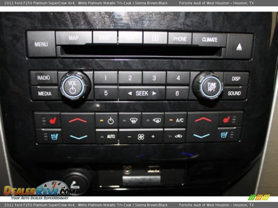 2011 Ford F150 Platinum SuperCrew 4x4 White Platinum Metallic Tri-Coat / Sienna Brown/Black Photo #35