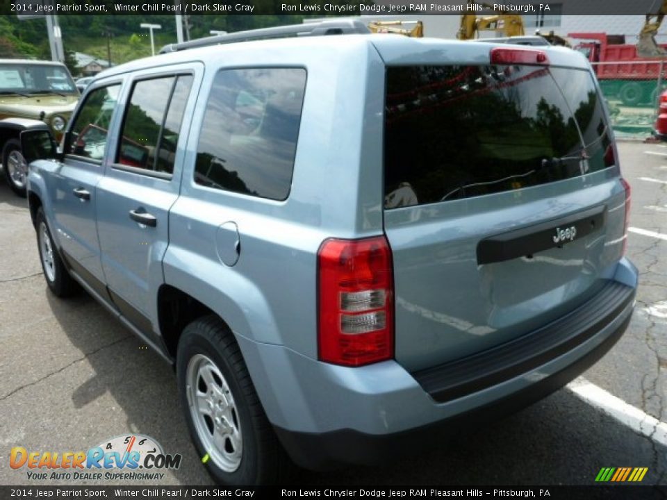 2014 Jeep Patriot Sport Winter Chill Pearl / Dark Slate Gray Photo #3