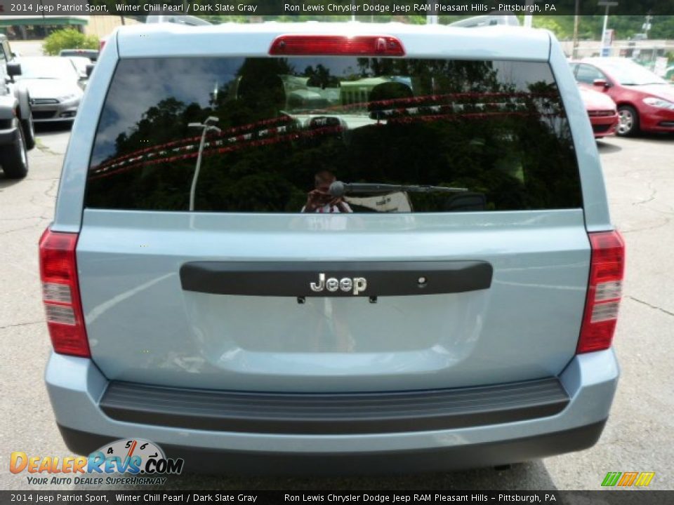 2014 Jeep Patriot Sport Winter Chill Pearl / Dark Slate Gray Photo #4