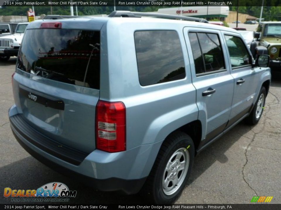 2014 Jeep Patriot Sport Winter Chill Pearl / Dark Slate Gray Photo #5