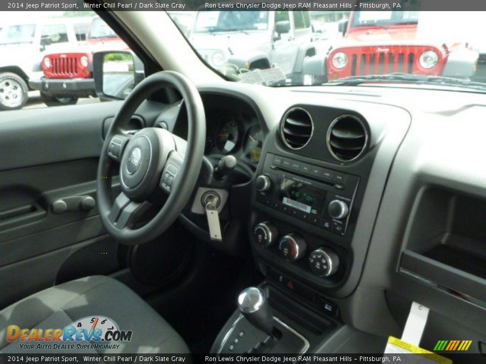2014 Jeep Patriot Sport Winter Chill Pearl / Dark Slate Gray Photo #7