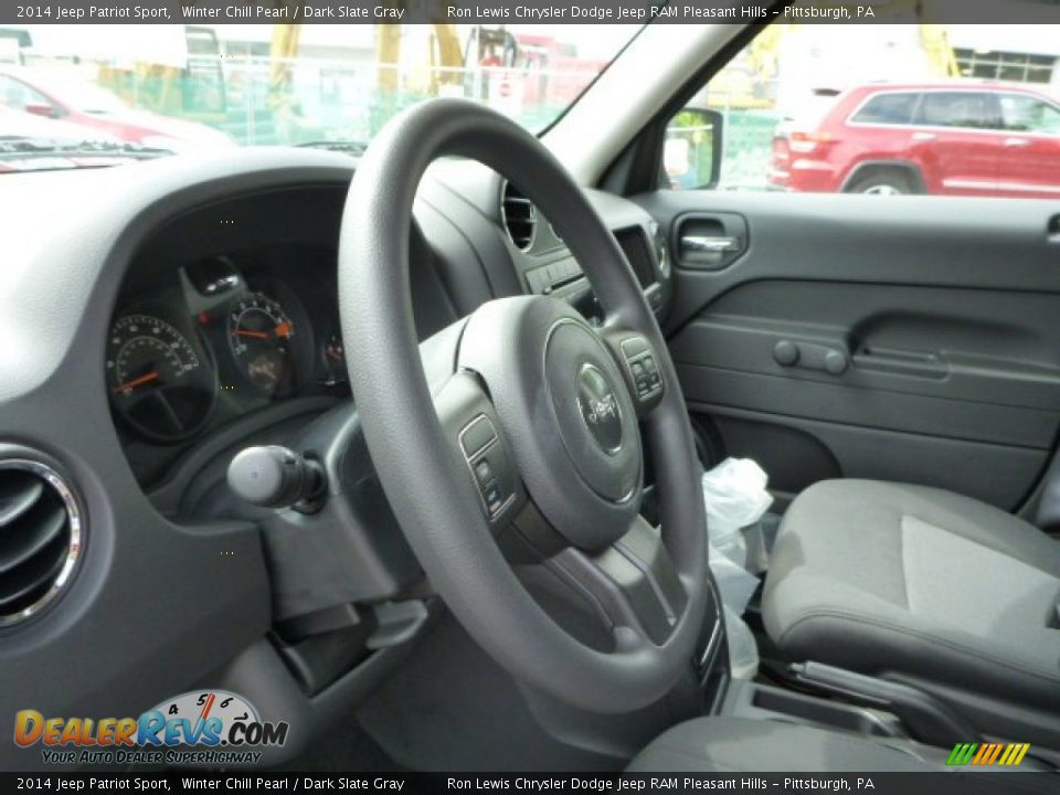 2014 Jeep Patriot Sport Winter Chill Pearl / Dark Slate Gray Photo #17