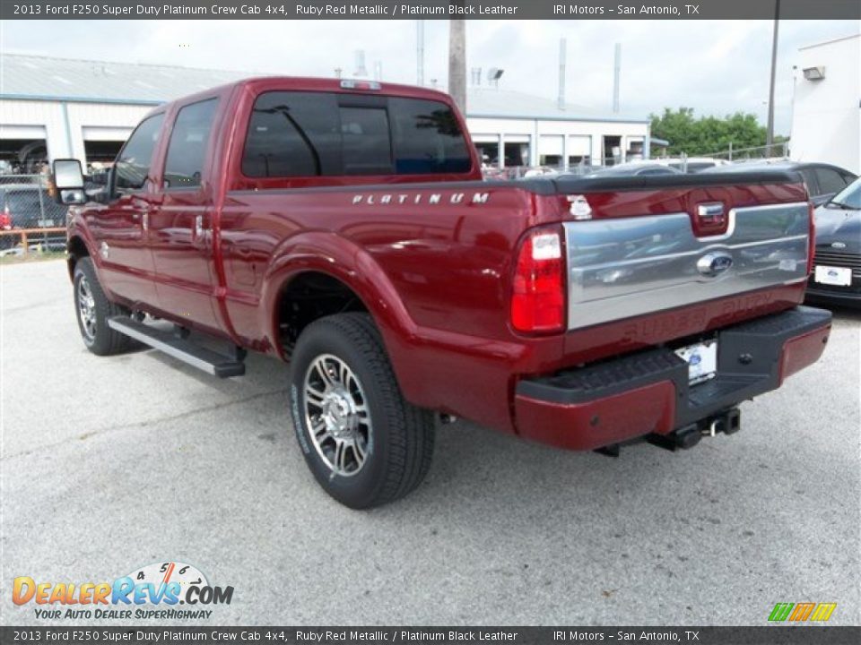 Ruby Red Metallic 2013 Ford F250 Super Duty Platinum Crew Cab 4x4 Photo #3