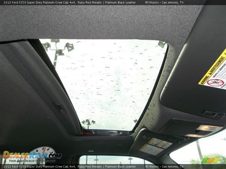 2013 Ford F250 Super Duty Platinum Crew Cab 4x4 Ruby Red Metallic / Platinum Black Leather Photo #12