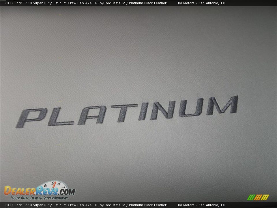 2013 Ford F250 Super Duty Platinum Crew Cab 4x4 Ruby Red Metallic / Platinum Black Leather Photo #13