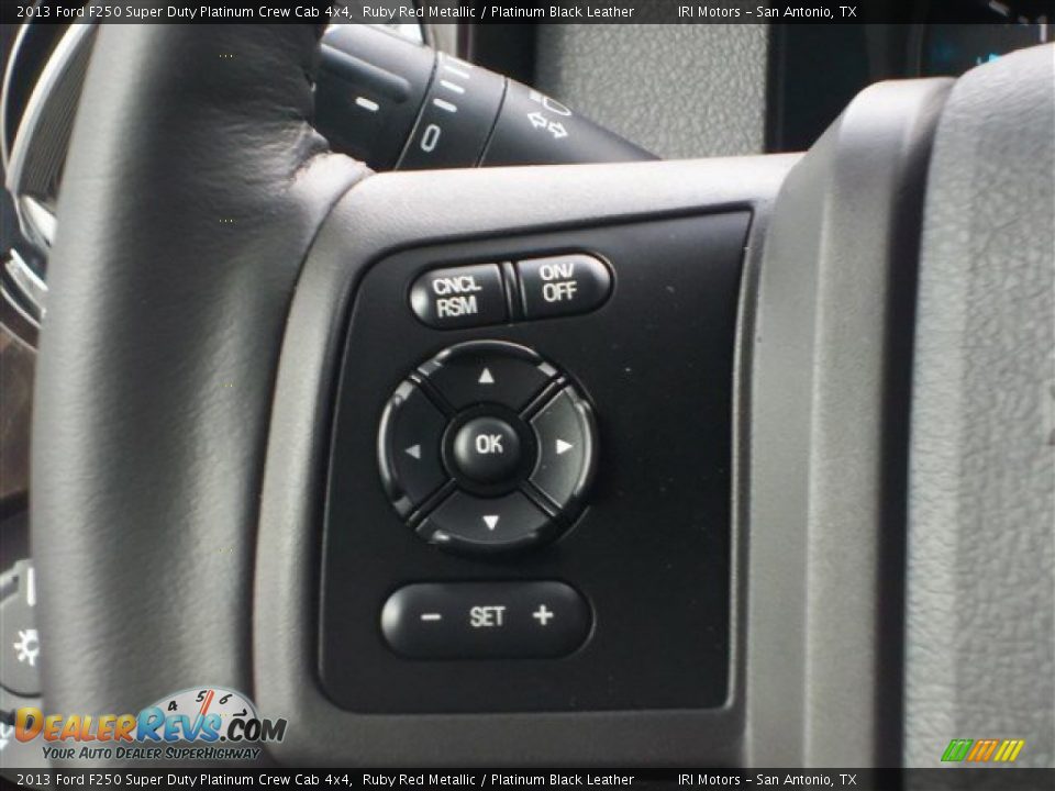 2013 Ford F250 Super Duty Platinum Crew Cab 4x4 Ruby Red Metallic / Platinum Black Leather Photo #20
