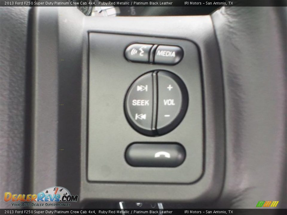 2013 Ford F250 Super Duty Platinum Crew Cab 4x4 Ruby Red Metallic / Platinum Black Leather Photo #21
